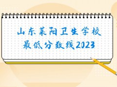 山东莱阳卫生学校最低分数线2023